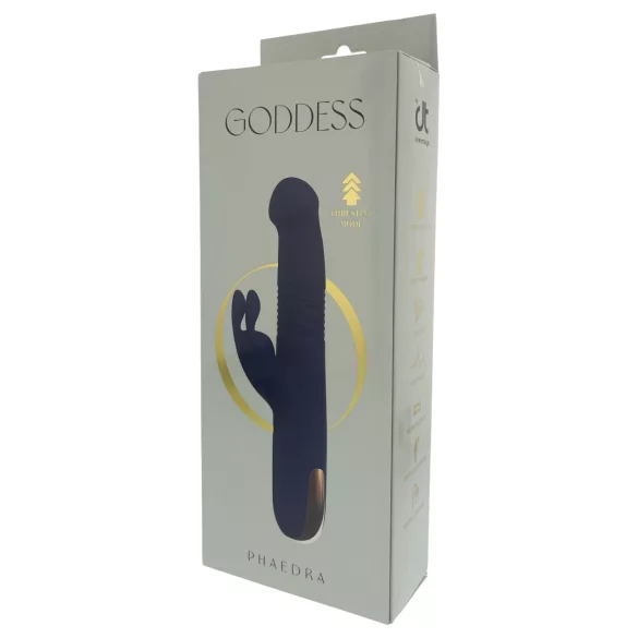 Dreamtoys Goddess Collection - tlačný vibrátor (tmavě modrý)