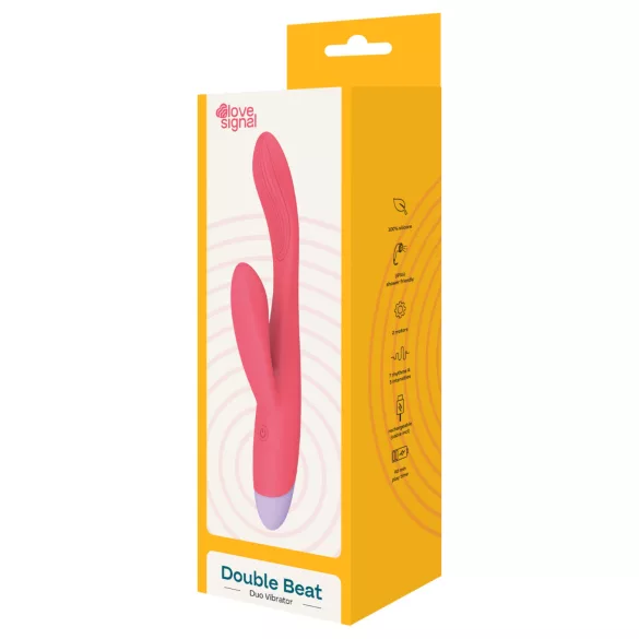 Dreamtoys Love Signal - vibrátor na G-bod a klitoris - červený
