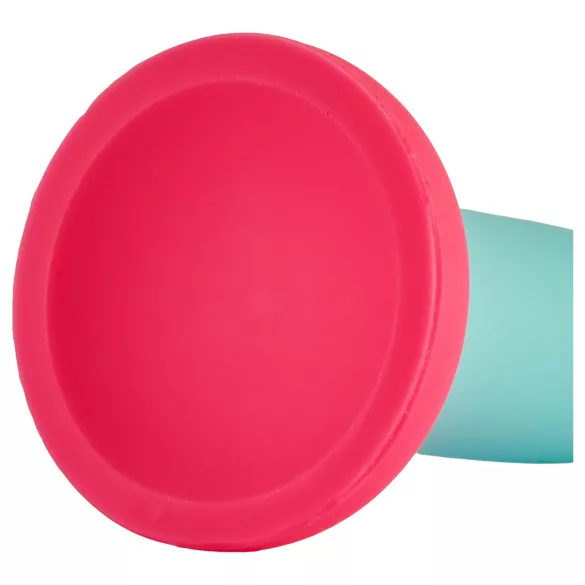 Dreamtoys Love Signal - dvoubarevné silikonové dildo malé (modré)