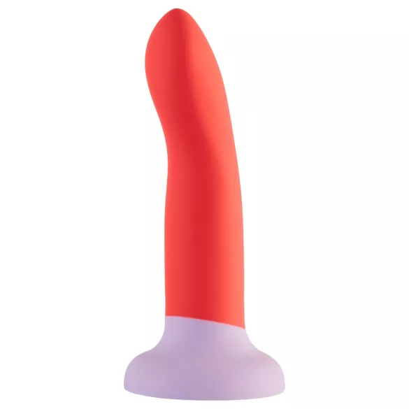 Dreamtoys Love Signal - dvoubarevné silikonové dildo střední (červené)
