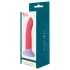Dreamtoys Love Signal - dvoubarevné silikonové dildo střední (červené)
