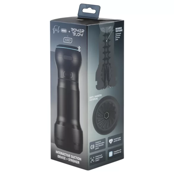 Kiiroo PowerBlow + Feel Pocket kapesní masturbátor (černý)