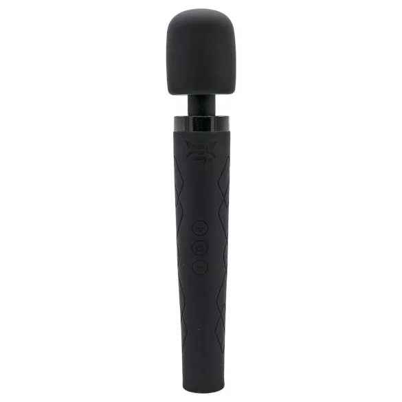 Pixey Deluxe Black Velvet - wand vibrátor M (černý)