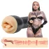 Kiiroo Feel Leigh Raven - umělá ústa s nastřiženým jazykem (přírodní)