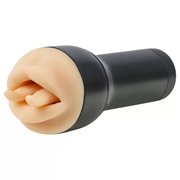 Kiiroo Feel Leigh Raven - umělá ústa s nastřiženým jazykem (přírodní)