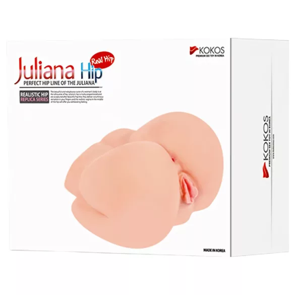 Kokos Juliana - realistický torzo masturbátor (přírodní)