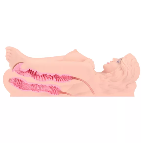 Kokos Victoria - realistický masturbátor (přírodní/barva těla)