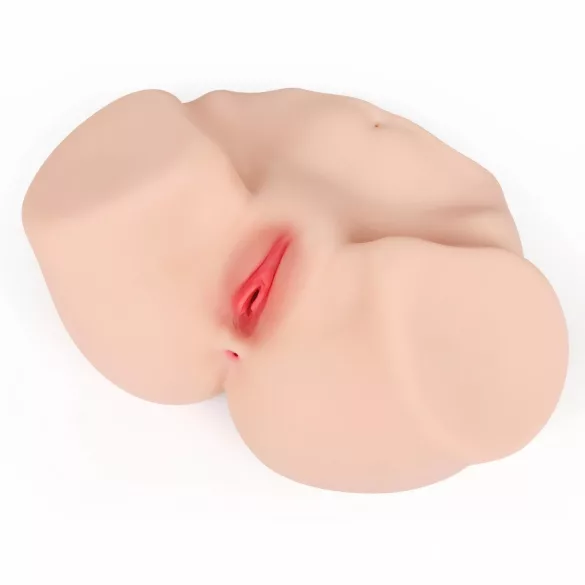 Kokos Maria - realistická torzo umělá vagína a zadeček - přírodní