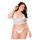 Coquette - krajkové spodní prádlo set - bílá (XL)