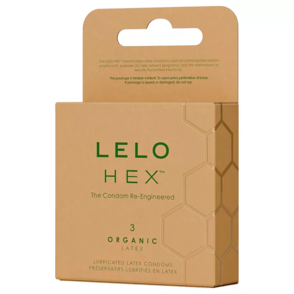 LELO Hex Organic - kondomy pro zvýšení potence - 3 ks