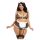 Dreamgirls Pokojská Plus Size Průhledná Síťovina - kostým pokojské (XL-XXL)