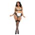Dreamgirls Pokojská Plus Size Průhledná Síťovina - kostým pokojské (XL-XXL)
