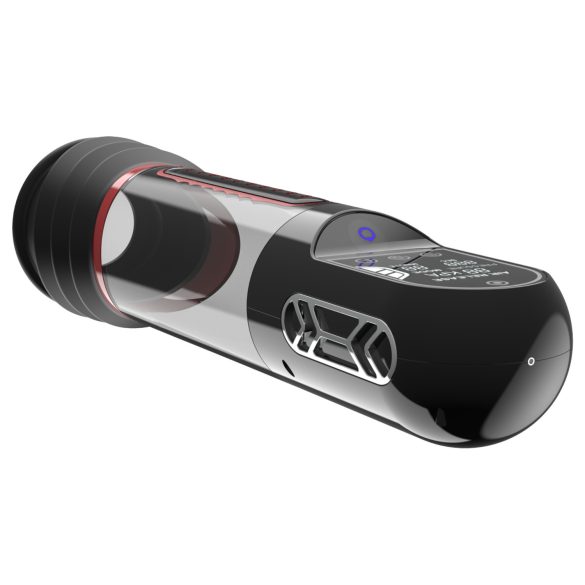 Peak Performa - automatická vakuová pumpa na penis - průhledná, s LED světlem