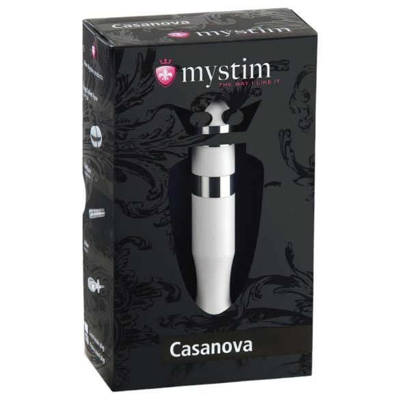 Mystim Casanova - elektro dildo (bílý)