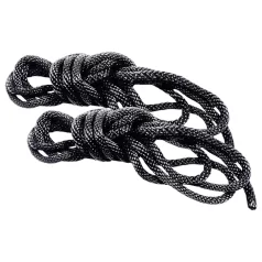S&M - hedvábná sada bondage lan (černá, 2× 1,83 m)