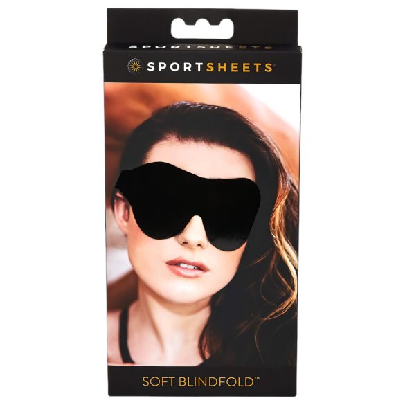 Sportsheets - Měkká, pružná oční maska (černá)