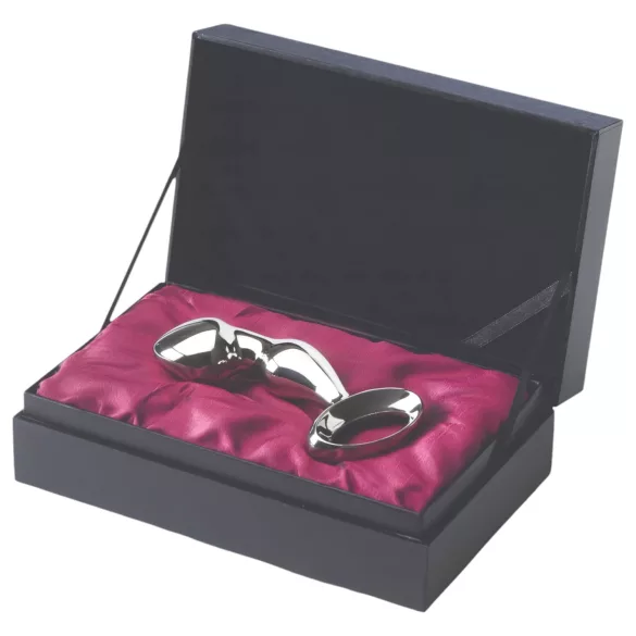 Njoy Pfun Plug - kovový anální kolík na prostatu - stříbrný