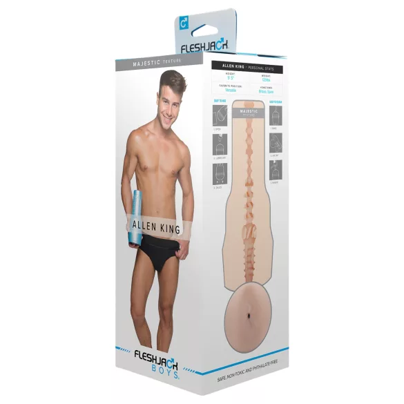 FleshJack - masturbátor anální otvor Allen King - realistický