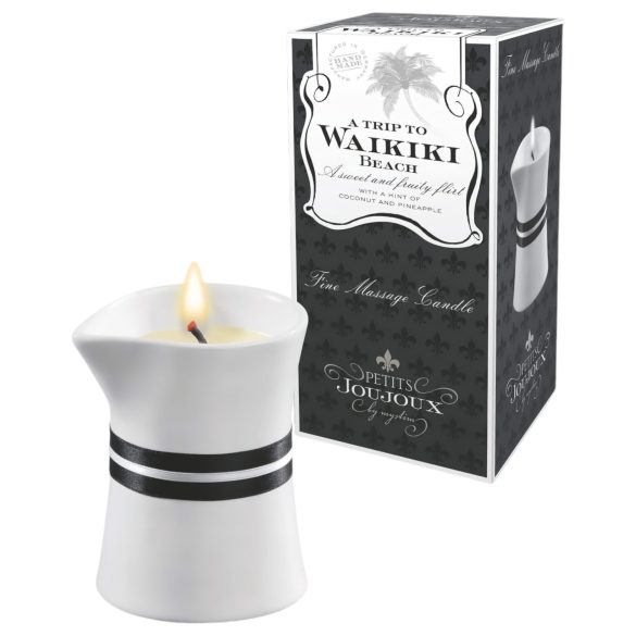 Petits Joujoux Waikiki - masážní svíčka - kokos-ananas (120ml)