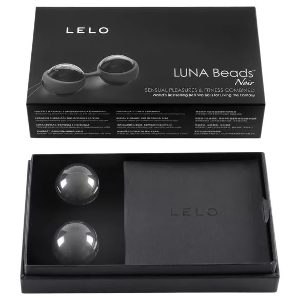 LELO Luna Noir - venušin kuličky - variabilní