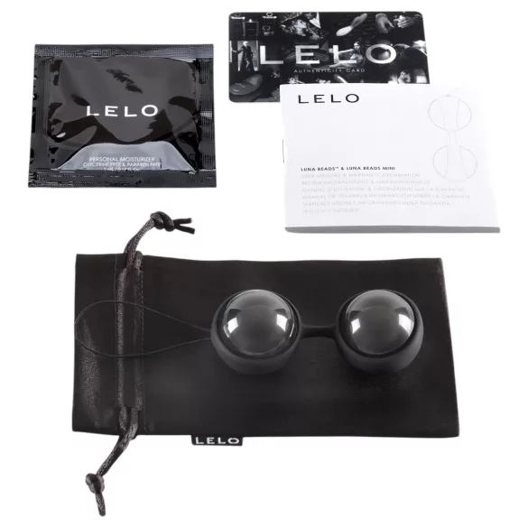 LELO Luna Noir - venušin kuličky - variabilní
