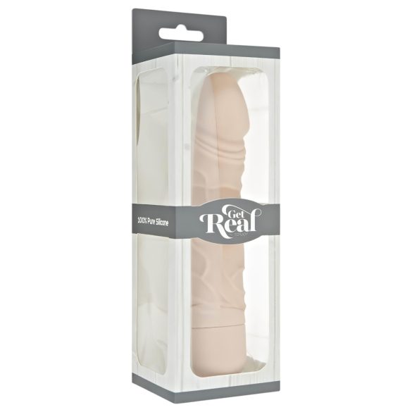 Klasický Get Real - realistický silikonový vibrátor (přírodní)