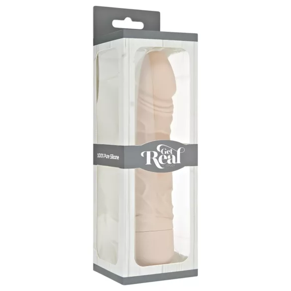 Classic Get Real - realistický vibrátor - silikonový - tělová barva
