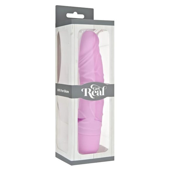 Classic Get Real - realistický silikonový vibrátor (růžový)