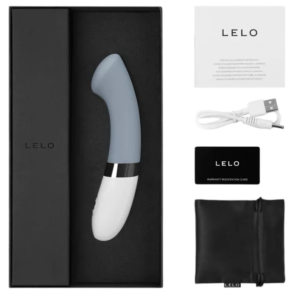 LELO Gigi 2 - vibrátor na bod G - silikon - šedá