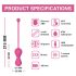 Magic Motion Kegel Master - Chytré venušiny kuličky duo (fialová)