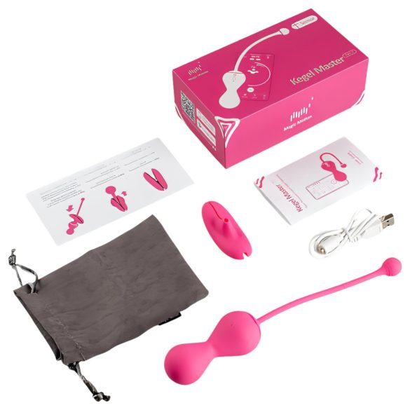 Magic Motion Kegel Master - chytrá sada venušiných kuliček (růžová)