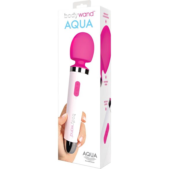 Bodywand Aqua - voděodolný masážní vibrátor (bílý-růžový)
