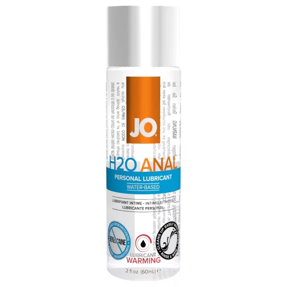 JO H2O - anální lubrikant s hřejivým efektem - vodní báze 60 ml