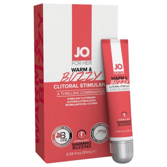 JO WARM & BUZZY - stimulující gel pro ženy (10 ml)