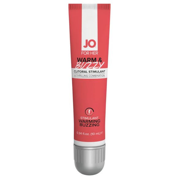 JO WARM & BUZZY - stimulační gel na klitoris pro ženy - 10 ml