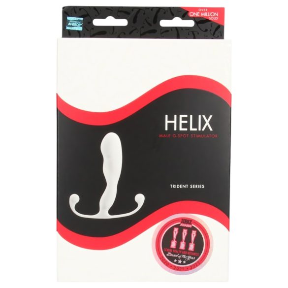 Aneros Trident Helix - bílý anální masér pro muže