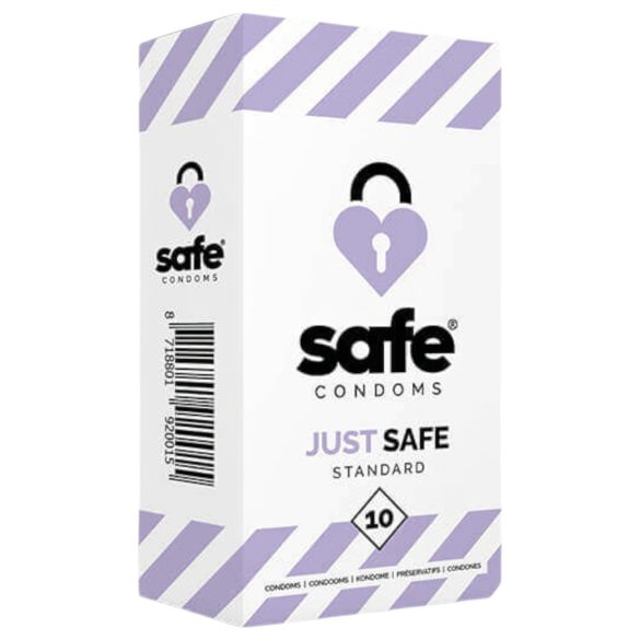 SAFE Just Safe - standardní kondom - vanilka (10 ks)