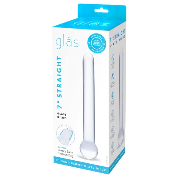 GLAS - Klasický skleněný dildo (čirý)