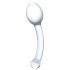 GLAS - skleněné dvojité anální dildo (průhledné)