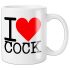 I Love Cock - hrnek (černý)