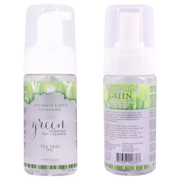 Intimate Earth Green Tee - dezinfekční a čisticí sprej (100 ml)