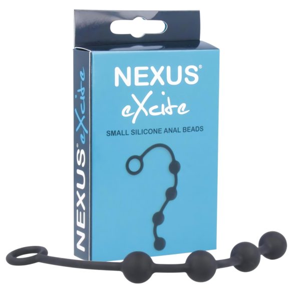 Nexus Excite - 4 kuličkový anální dildo - černý (malý)