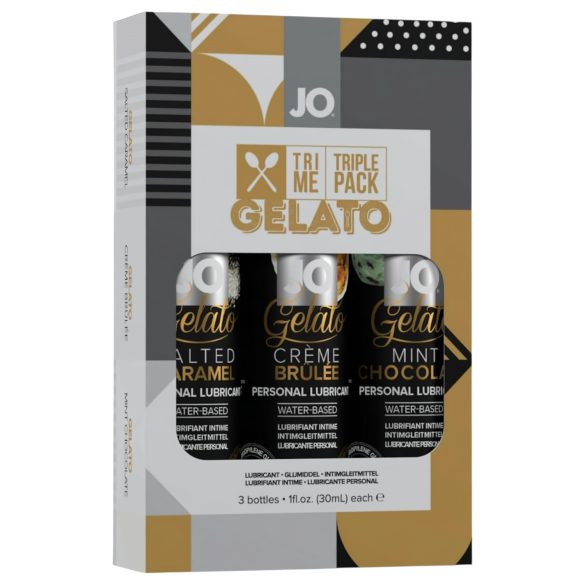 JO System Gelato - ochucený lubrikant set (3x30ml)