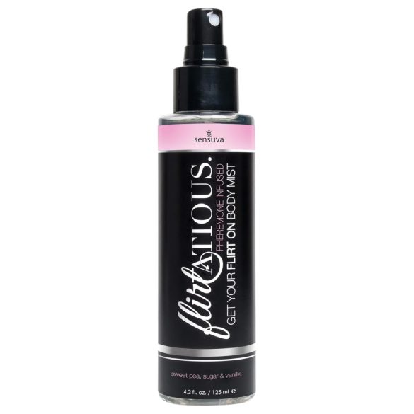Sensuva Flirtatious - tělový sprej s feromony - vanilka a hrachor (125 ml)