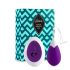 FEELZTOYS Anna - nabíjecí, rádiově řízené vibrační vajíčko (fialové)