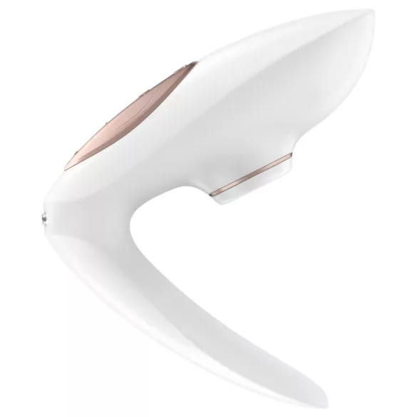 Satisfyer Pro 4 Couples - párový vibrátor s tlakovými vlnami - dobíjecí - bílý