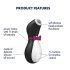 Satisfyer Penguin - nabíjecí vodotěsný stimulátor klitorisu - černobílý