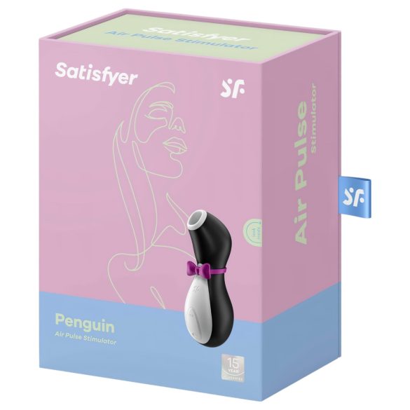 Satisfyer Penguin - nabíjecí vodotěsný stimulátor klitorisu - černobílý