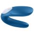 Satisfyer Double Whale - 2-motorový párový vibrátor (modrý)