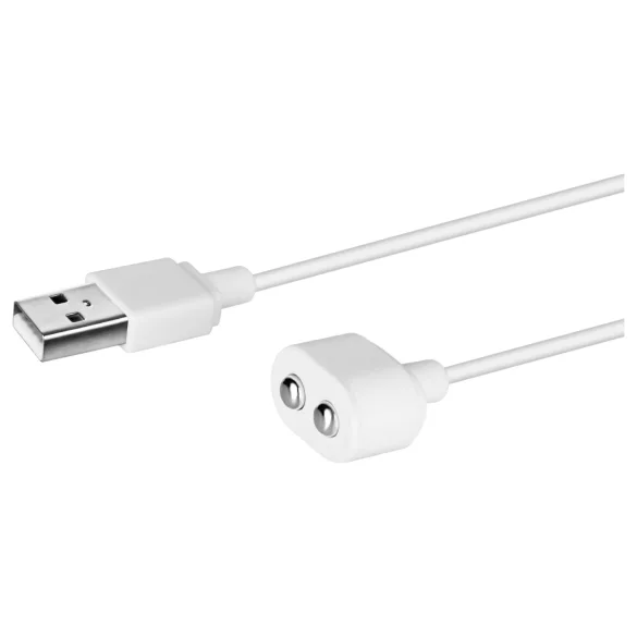 Satisfyer - magnetický USB nabíjecí kabel - 2 ks - bílý